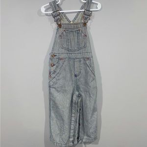 OshKosh B’gosh Genuine Kids Striped Overalls 24 Months With Pockets